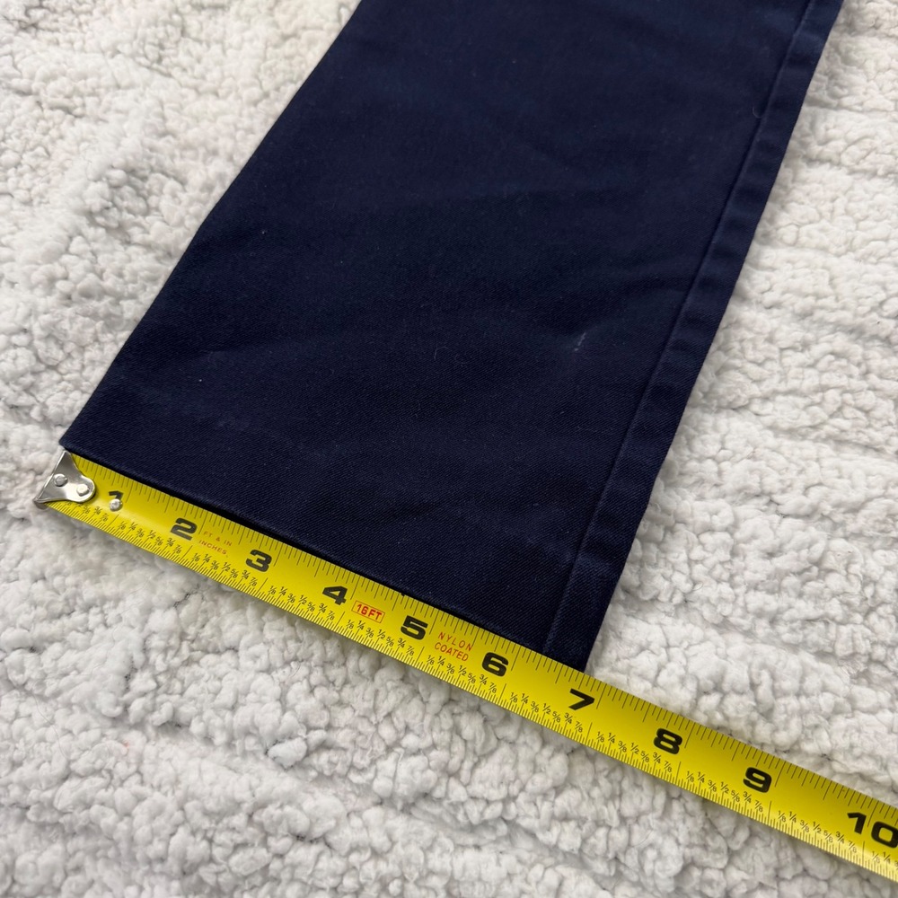 Lauren Ralph Lauren Petite Navy Blue Straight Leg Stretch Pants 4P Cotton Blend - Picture 5 of 10